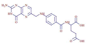 葉酸(ビタミンB9)化学式