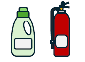 洗剤・泡消火剤イラスト