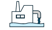 工場排水イラスト