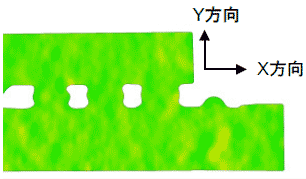 X方向ひずみ（加熱）