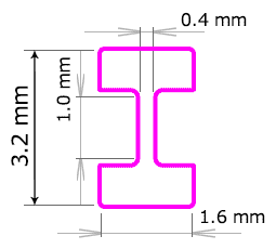 微小試験片形状図
