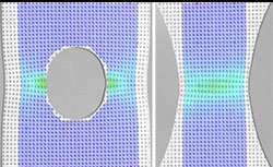 応力三軸度依存破断試験
写真