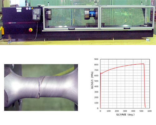 ねじり剛性試験写真