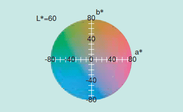 図3 L*a*b*表色系の色の表現例